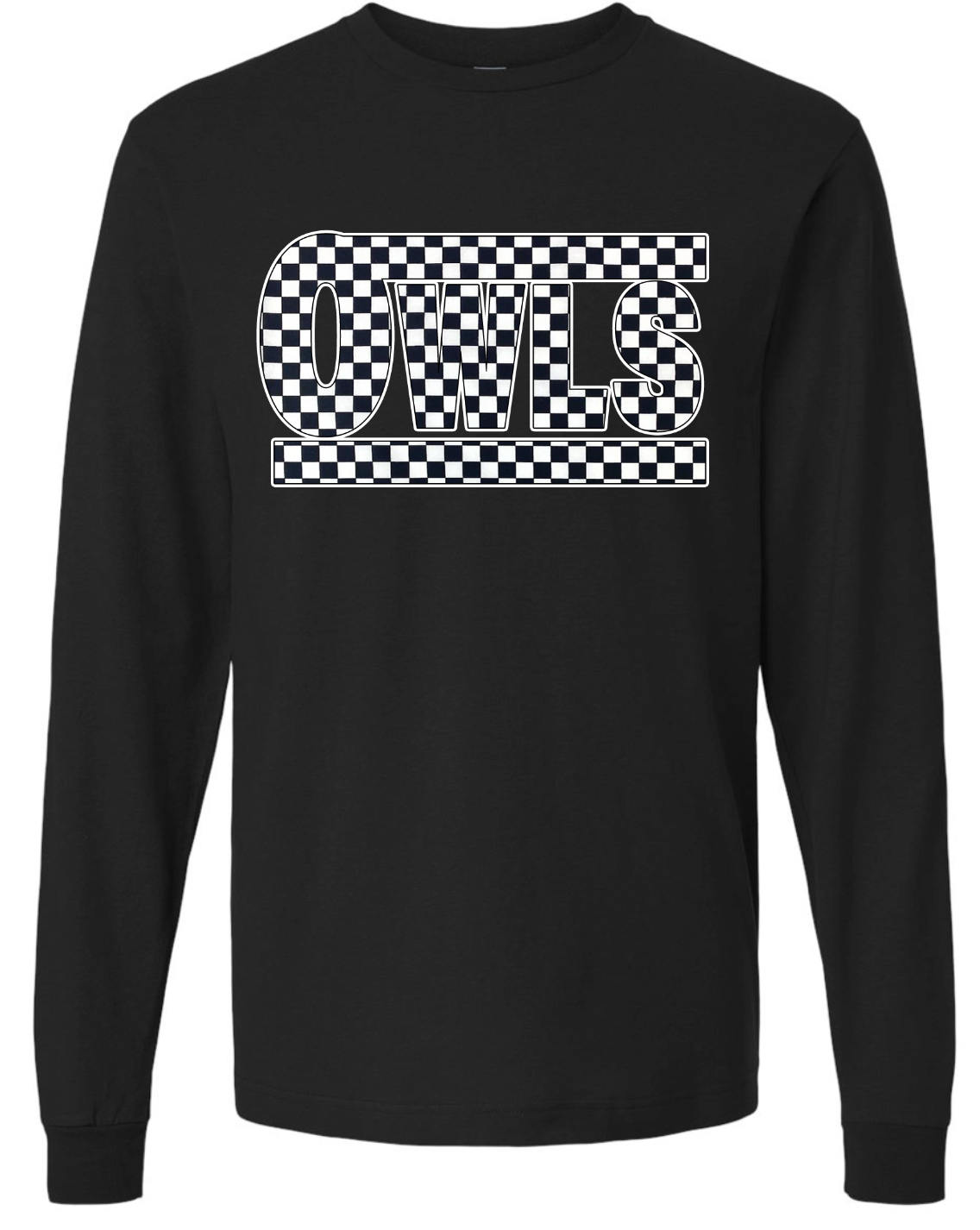 Windsor Checkered Owls Long Sleeve TShirt