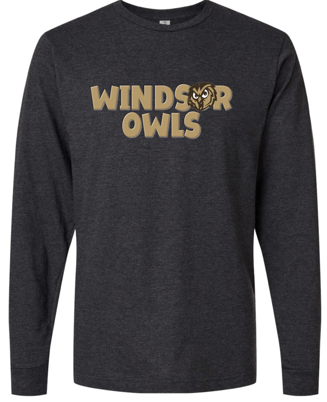 Windsor Owls Embossed Design Long Sleeve TShirt