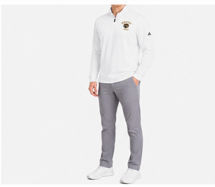 Adidas Fleece Quarter Zip Pullover - Embroidery