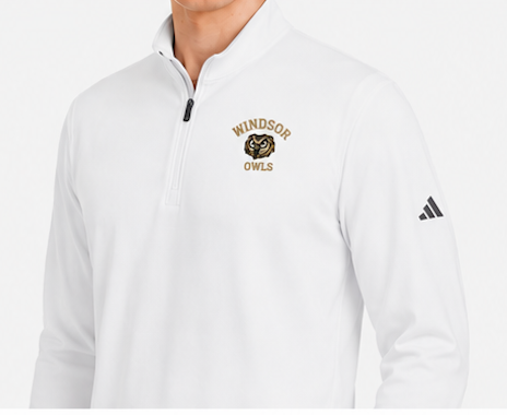 Adidas Fleece Quarter Zip Pullover - Embroidery