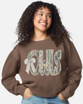 Camo Cropped Sweatshirt